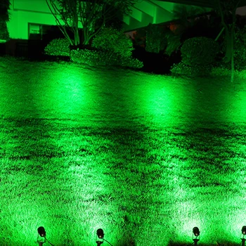 LED Landskab Lys 12V, 220V 3W Vandtæt Haven Vej lampe Træer Flag Udendørs Projektører med Spike