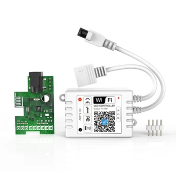 WiFi RGB 4Pin Smart Controller DC12-24V heks 24key IR remote Support Alexa, Google Startside,IFTTT Til 5050 2835 RGB LED stirp