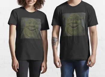 SHREK Hele Script Med Shrek Ansigt Hot Salg Klovn T-Shirt Mænd/kvinder Trykt Terror Fashion T-shirts