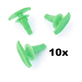10x For Honda Plast Weatherstrip & Gummi dørtætningen Klip, Dør Pakning Klip - Grøn #72311-S5S-003
