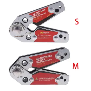 Magnetisk Svejsning Indehaver Justerbare Vinkler 20-200 Magneter Klemme Locator Værktøj med Unbrakonøgle Positioner Værktøjer Forsyninger.