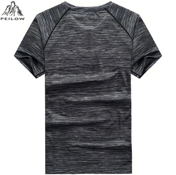 2019 Plus Size L-8XL Summer Ice-cool tshirt Gradient striber tee shirt Hurtig Tør T-Shirt Mand Fitness hær fitness t-shirt camiseta