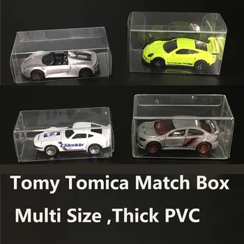 20pcs Klar plast Tomy Tomica Toy emballage indehaveren kasse trykstøbt Bilen Modeller Storage Container tilfælde af PVC-emballage Kasser