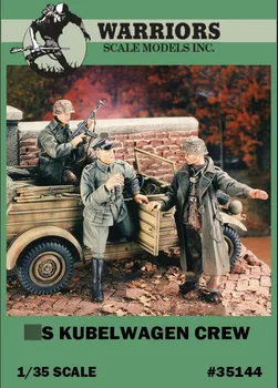 1/35 WWII tyske Kubelwagen Besætning Harpiks Kits (3 Tal/Set,ingen bil) pakbokstætning Krigere #35144 Usamlet Umalet