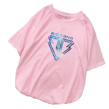 Bigbang Tshirt Kvinder Nye Sommer Korte Ærmer Tumblr Casual Koreanske Kpop Tøj Løs Streetwear Harajuku Toppe Tee Camiseta Mujer
