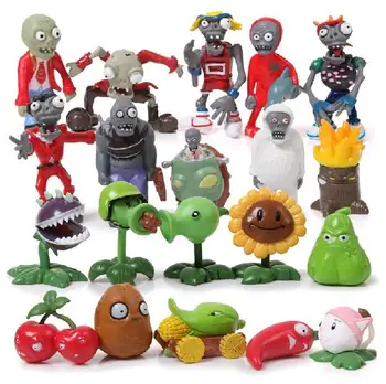 20pcs/set, Planter VS Zombier, PVZ Samling Figurer Toy 2*10=20 zombier figur Legetøj Dukke Gratis Fragt