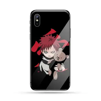 Anime NARUTO Gaara Telefon, Sag Hærdet glas Til iphone 6 6S 7 8 plus X XS-XR-11 PRO ANTAL
