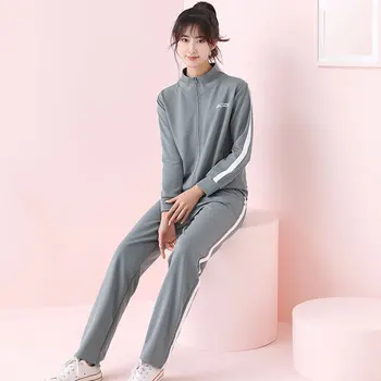 Stor Størrelse, Sports Trop Forår og Efterår Casual Mode Sweater Passer til 2020 Ny koreansk Stil Kører Sportstøj To-stykke Kvinder