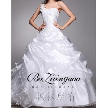 2020 Ny Luksus Brudekjole med blonder perlebesat plus size brudekjole acceptere skræddersyede