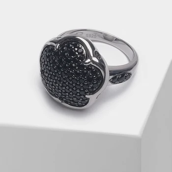 Amorita boutique 925 sølv blomst fuld drill design, mode ring