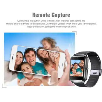 Bluetooth Smart Ur til Huawei for Samsung Android Støtte 2G SIM-TF Kort Kamera Metal Smartwatch Z60