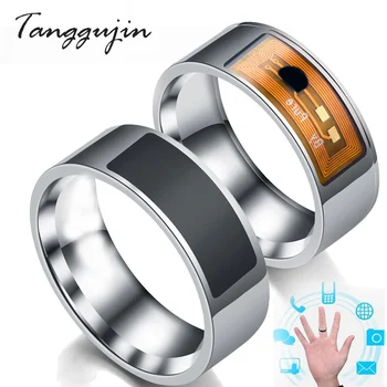 Tanggujin NFC Smart Ring i Rustfrit Stål Intelligente Magic Finger NFC Ring IC-ID-Kort til NFC-Mobiltelefon Vandtæt Smart Ring