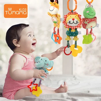 Baby Rangler Barneseng Klapvogn Toy-Bideringe Blød Plys Tidlige Udvikling Klapvogn Bil Hængende Legetøj til børn Fødselsdagsgave