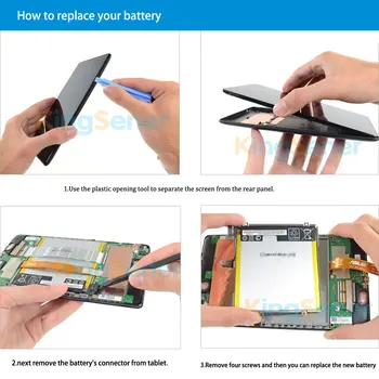 KingSener C11P1303 Tabel Batteri Til ASUS Google Nexus 7 II 2 2nd Gen 2013 ME571 ME57K ME57KL K009 K008 C11P1303 3.8 V 15WH