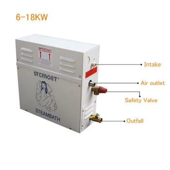 9 KW 220 V 380 V Damp Generator Sauna Sauna Kontrol Dampbad Maskine Til Hjemme Spa Slapper Træt til Desinfektion af CE