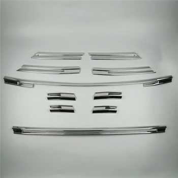 CNORICARC Chrome ABS Bil Foran Luft Gitter Trim Strips Til 2017 Audi A3 Auto Kofanger Dekorative Pailletter Mærkat
