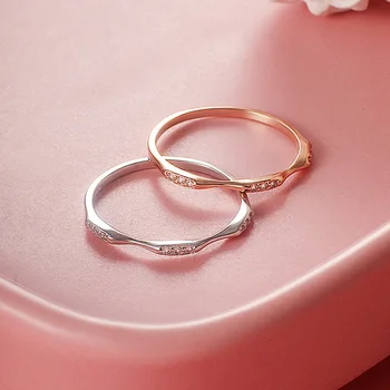 S925 Sterling Sølv Farve VS1 1 Carat Diamant Ringe til Kvinder Mode Bryllup Bizuteria Anillos Gemstone Smykker Ring 925