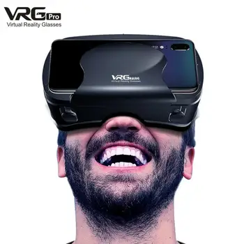 5~7inch VRG Pro 3D VR Briller Virtual Reality Fuld Skærm Visuelle Vidvinkel VR Briller Kasse For 5 Til 7 Tommer Smartphone Briller