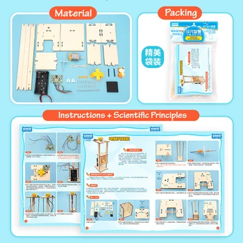 DIY El-Elevator Børn Videnskab Legetøj Til Børn Eksperiment Kits Boy Toy Kreative Pædagogisk Legetøj Skole Projekt