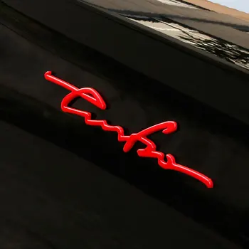 1stk 3D-Bil Styling Mærkat Metal TURBO-Emblem Krop Bagklappen Badge til Bil Dekoration