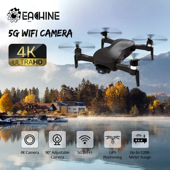 Eachine EX4 RC Quadcopter, 5G WIFI 1 KM/3 KM FPV GPS Med 4K HD Profesional Kamera Racing Selfie Drone 3-Akse Stabil Gimbal Dron