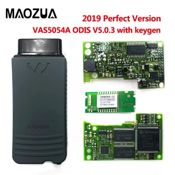 Top Kvalitet OKI Chip VAS 5054A ODIS V5.1.3 Keygen Bluetooth-V4.0 VAS5054A Fuld Chip VAS5054 UDS For VAG Diagnostisk Værktøj