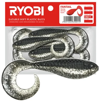 Silikone lokke-риппер-twister Ryobi fantail (51mm) 8 Pc ' er