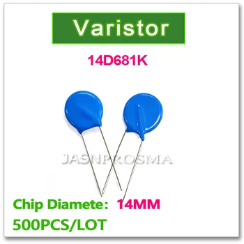 JASNPROSMA 14D681K 14MM 500PCS 680V Varistor 681
