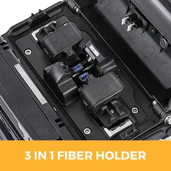 VEVOR AI-7 Fiber Fusion Splicer 8S Splejsning Tid at Smelte 18S Varme Fusion Splicer Maskine Optisk Fiber Cleaver Kit