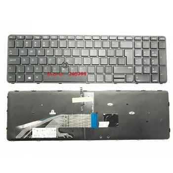NY FOR HP ProBook 450 455 470 G3 G4 Tastatur Med Ramme 827029-001 837551-001 w/modlys
