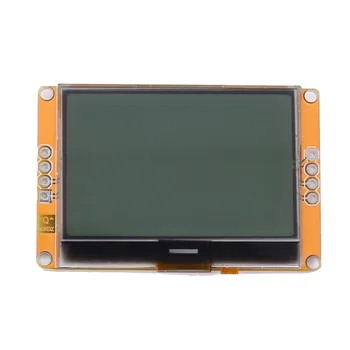 LCD12864 IIC LCD-Display Modul 128 x 64 Punkter 5V Grafisk Matrix LCD-12864 Gul Baggrundsbelysning