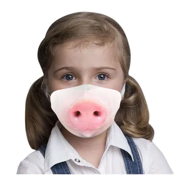 5PC Unisex Søde Kat Print ansigtsmaske Til Børn, Masker Enfants Beskyttelse Med Næse Wire Med Cool Design Bomuld Face Mask
