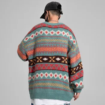 ZAZOMDE Hip Hop Sweater Mænd Vinter Tøj Tykkere koreanske Streetwear Herre Trøjer og Pullovers Harajuku Ulzzang Trykt Varm