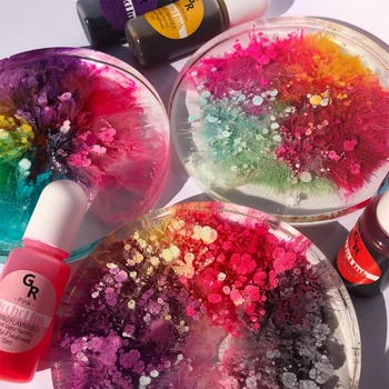 25 Farver, Epoxy Harpiks Diffusion Pigment Alkohol Blæk Flydende Farvestof Farve DIY Kunsthåndværk, smykkefremstilling