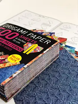 Origami Papir-500 ark Chiyogami Designs 6 tommer 15cm: en Vejledning til de 8 Projekter i prisen : Høj Kvalitet Origami Ark Udskriv