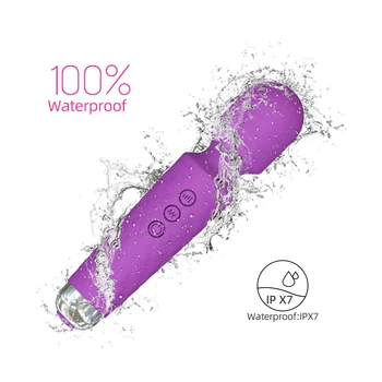 Kraftfuld AV Wand Silikone sexlegetøj til Kvinde Klitoris Stimulator Sex Shop for Kvindelige Onani Genopladelige Vibrator Dildo