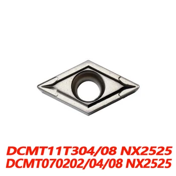 Oprindelige DCMT DCMT070202 NX2525 DCMT070204 DCMT070208 DCMT11T304 DCMT11T308 CNC drejebænk Indsættelse Hårdmetal Indsætte Effektiv
