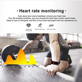 LIGE 2019 Ny Smart Armbånd puls Fitness Tracker Mænd kvinder Blodtryk Ilt Vandtæt Sport Smart armbånd ur