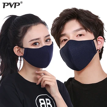 PVP Unisex Støvtæt Munden Face-Maske-Sort Bomuld Sundhed Anti-Støv Vaskbar Genanvendelige Masker Kvinder Mode Tilbehør