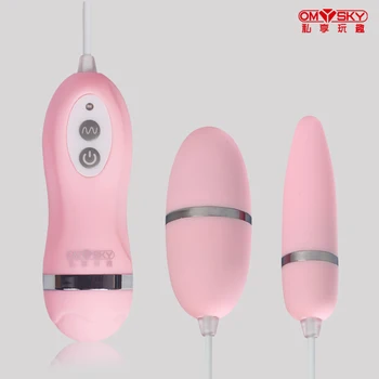 OMYSKY 10 frekvens vandtæt g-spot vagina og klitoris stimulator massageapparat vedhæftede filer dobbelt vibrator,kvindelige onani