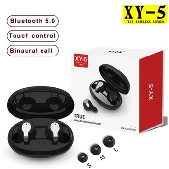 IPX6 TWS Bluetooth-5.0 Ægte Trådløse Dual Mikrofon Touch-Kontrol Musik, Sport Headset High fidelity Trådløse Hovedtelefoner