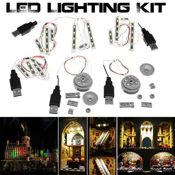 NYE Led-Light-Up-Kit Til Slottet Bygninger Legetøj Lys, der er Kompatibelt Med 71043 (Inkluderer IKKE Model)