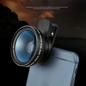 Kamera Linse Kit 0.45 X Super Vidvinkel Linse Med Macro Objektiv Til 6 6S Galaxy S7 Mobiltelefon Linse Ultra-Bærbare