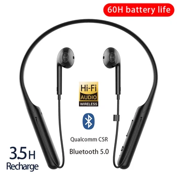 DDJ X12 Bluetooth-Hovedtelefoner Trådløse Øretelefoner Headset Hængende Hals Gamer Hovedtelefoner Med Mikrofon Vandtæt Til Xiaomi Knopper Ios