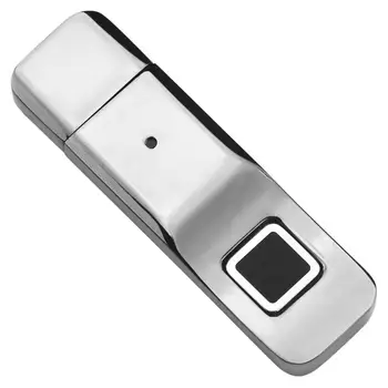 32GB Fingeraftryk Lås, USB-Flash-Drev Krypteret Ved U Disk, Bærbare Hurtig Identifikation af Hukommelse Kontrol Fingeraftryk Lås i Sølv.