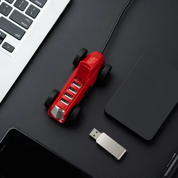 Youpin Bcase USB-Splitter Retro Vintage Bil, USB 2.0 HUB Design Expander Adapter 4 Havne Udvidelse Dockingstation til Bærbar PC