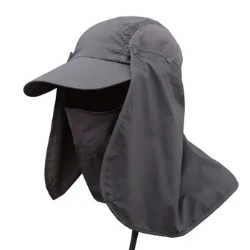 Udendørs Cap Sport Vandring Visir Hat UV-Beskyttelse Behageligt Ansigt, Hals Dække Fiskeri Solen Beskytte Hætte