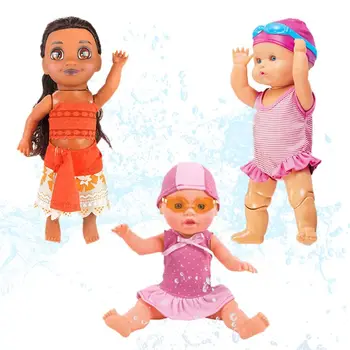 Baby Svømning Dukke Sommer Vandtæt Elektrisk Dukker Børn, Beach Swimmingpool Vand Toy Løsøre Leddelte Dukker Elektrisk
