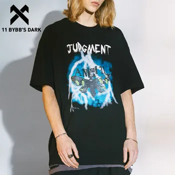 11 BYBB ER MØRKT Hip Hop Lyn Butterfly Trykte T-Shirt Mænd 2020 Harajuku Streetwear Mode Toppe Casual Bomuld kortærmet