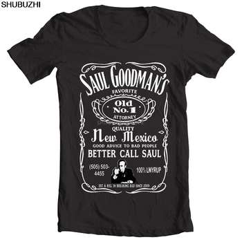 Mænd shubuzhi Nye Korte Ærmer Bedre Ring Saul Whisky Hyldest T-Shirt Saul Goodman Jimmy McGill BB Bomuld T-Shirts sbz1051